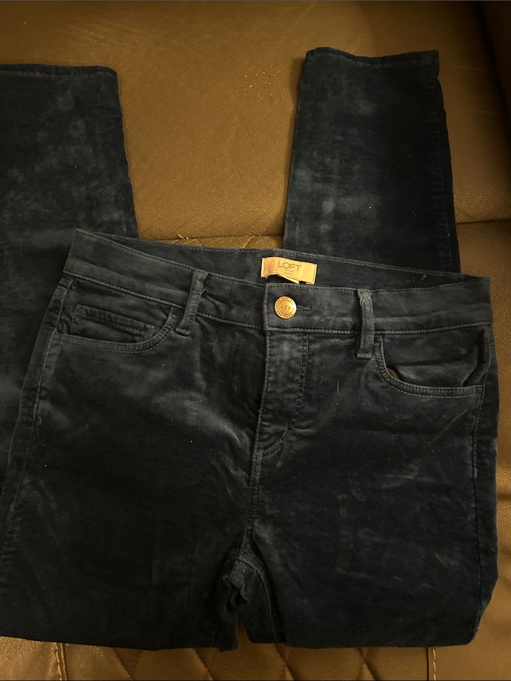 LOFT crushed velvet velour pants